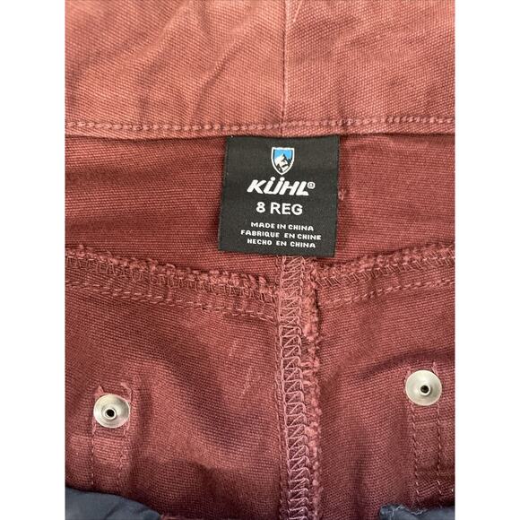 Kuhl Pants Womens Size 8 (31x29) Brooke Skinny Denim Pants Hiking Camp Burgundy - Picture 9 of 14